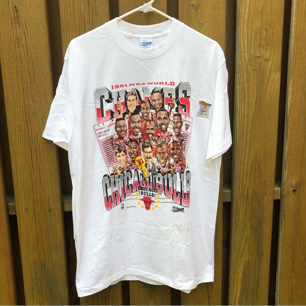 Chicago Bulls 1991 NBA Championship Michael Jordan MVP Vintage Salem Shirt